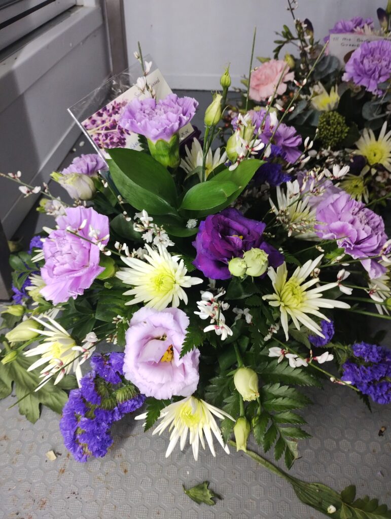 Beautiful flower arrangement prepared by local florist in Tewkesbury